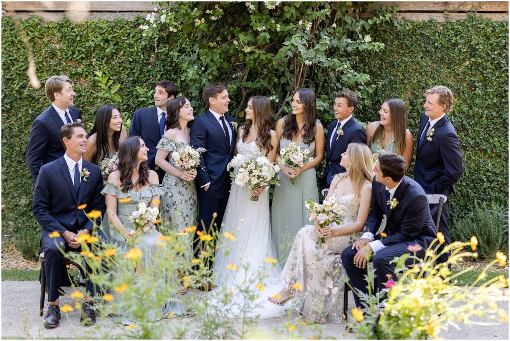 Flora Farms Wedding Bridal party